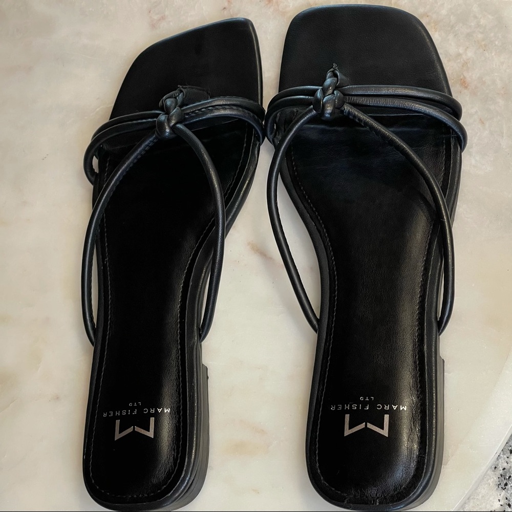 Marc Fisher MONTY FLAT SLIDE size 7.5M Black color